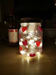 Valentines Fairy Light Jar Handmade Etsy Fairy Lights In A Jar Valentine Fairy Jar Lights