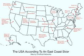East coast states are generally defined as bordering the atlantic ocean, although vermont, in new england, does not and only a very small part of. This Is How An East Coast Skier Views The Rest Of The United States