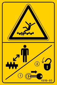 1519 ISO - Danger - Entanglement Hazard - Exposed Screws | ISO Plates |  Safety Sign Shop UK & Ireland