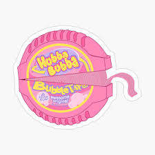Hubba Bubba Gum Tape Sticker By Thicker Than A Sticker In 2020 Preppy Stickers Bubble Stickers Fun Stickers