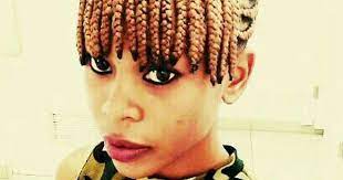 Beautiful Blond Cornrows With Fringe Braided Hairstyles African Hair Braiding Styles African American Braided Hairstyles
