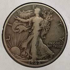 1942 Walking Liberty Half Dollar Coin Value Prices Photos