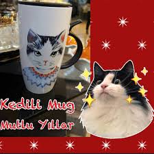 Kedili Mug Muglarimiz Yilbasi Icin Satista Porselen Ve Kedi Temali Yilbasi Hediyesi Olarak Dusunun Lutfen Mutlu Yillar Fiy Instagram Glassware Mugs
