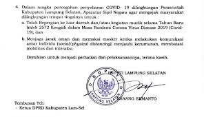 Peraturan larangan mudik terbaru 2021. Libur Imlek Asn Lampung Selatan Dilarang Bepergian Ke Luar Daerah