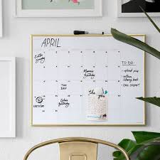 16 X 20 Dry Erase Calendar Board Gold U Brands In 2020 Dry Erase Board Calendar Dry Erase Calendar Calendar Board