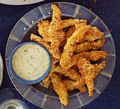 Sole Goujons With Mango Lime Dip Recipe Bbc Good Food Recipes Food Recipes