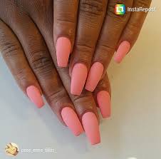 See more ideas about nails nail designs acrylic nails. Matte Coral Coffin Nails Coral Acrylic Nails Coral Nails Trendy Nails
