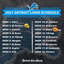 The detroit lions are in a huge rebuild, but how many games on their 2021 schedule are realistically winnable? Detroit Free Press The Detroit Lions Kick Off Their First 17 Game Season At Home Against The San Francisco 49ers Get Dates Times And Tv Info At Https Www Freep Com Story Sports Nfl Lions 2021 05 12 Detroit Lions Schedule 2021 Dates Times Tv