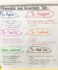 Meaningful And Accountable Talk Anchor Chart Help Your