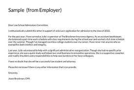Law School Recommendation Letter Examples | How To Write