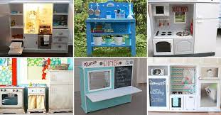 Adding glass to cabinet doors. 30 Awesome Diy Play Kitchens You Can Make From Old Furniture