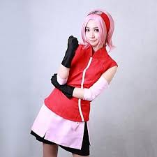 38 84 Inspired By Naruto Sakura Haruno Anime Cosplay Costumes Japanese Cosplay Suits Patchwork Sleeveless Coat Skirt Armlet For Women S Shorts Gloves G Sakura Uniform Shorts