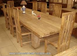 Teak Wood Furniture Dining Table Chairs Set