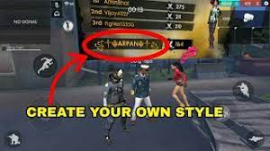 Some of the famous & stylish free fire nicknames that you can use are : Free Fire How To Create Your Own Stylish Name Youtube