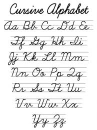 These are handy for giving kids a quick reminder on tricky letters. Cursive Alphabet Worksheet