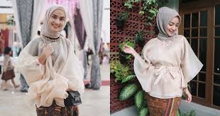 Desain cantik dan modis ! 12 Inspirasi Atasan Berbahan Kain Kaca Atau Organza Buat Pergi Kondangan Spesial Untukmu Yang Berhijab