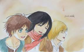 Eren Mikasa And Armin Fanart By Me Attackontitan A collection of the top 43 eren mikasa armin wallpapers and backgrounds available for download for free.