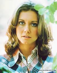 Olivia Newton-John's iconic hairstyle in 1978