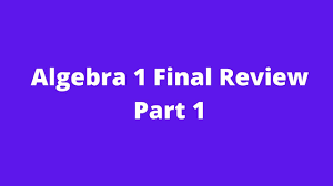 I took the aleks test this week and scored high enough to place me into algebra ii.after algebra ii, my only other math class will be calculus. Algebra 1 Practice Final Exam Jan 2020 Regents Exam Review Part 1 Youtube