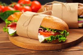 Sandwich Sur Une Table En Bois Nourriture Alimentation Sandwich