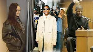 Rihanna SUPPORTS A$AP Rocky in Court for Felony Assault Trial - YouTube