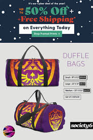 Cyber Monday Sale Up To 50 Off Free Shipping On Everything Ends Midnight Zelda Duffle Bags Duffle Bag Bags Nerd Gifts