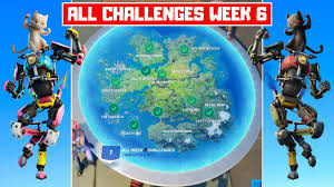This week is going to be a fortbyte! All Week 6 Challenges Guide Fortnite Chapter 2 Season 3 Youtube
