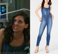 With deidre hall, frances reid, john clarke, kristian alfonso. Days Of Our Lives October 2019 Gabi S Denim Jumpsuit Shop Your Tv