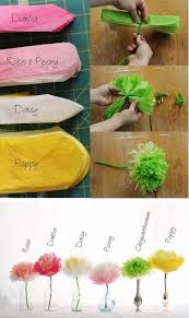Como fazer as flores de papel. Como Hacer Flores De Papel De Seda Diy Manualidades
