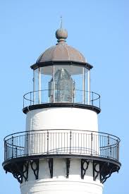 St Simons Island Light Close Up View Of The Top 2015