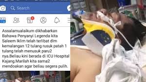 We did not find results for: Saleem Separuh Sedar Di Icu Mynewshub