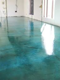 Stained Concrete Looks Like Water Garage Beautiful Pin For Your Home Diy Concrete Stain Home Diy Flooring