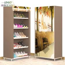 Armoire A Chaussures 6 Couche 5 Grille En Non Tisse Tissus Grande Etagere A Chaussures Organisateur Amovible De Stockage De Chaussures Pour La Maison Meubles Zapateras Modernas Gabinete De Zapatos Organizacion Zapatera