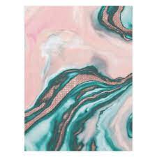 We offer an extraordinary number of hd images that will instantly freshen up your smartphone or computer. Rose Gold Glitter Pink Teal Swirly Painted Marble Tablecloth Zazzle Com In 2021 Teal Art Teal Painting Teal Wallpaper