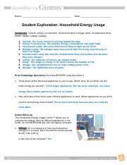 Start studying household energy gizmo vocab. House Hold Energy Gizmo Name Date Student Exploration Household Energy Usage Vocabulary Current Energy Consumption Fluorescent Lamp Halogen Lamp Course Hero