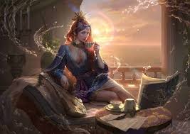artstation 水之精灵 温蒂妮 fish man yu ing magic art fantasy art art