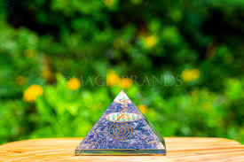 Natural Lapis Lazuli Pyramid, Energy Healing Crystal Pyramid, Meditation  Pyramid, Orgone Crystal Pyramid, Home Decoration