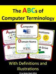 In 1822, when the first machine to even resemble a computer was invented, there were only a few terms to describe all the pieces and parts of the. The Abcs Of Computer Terminology Computer Lab Computer Lab Decor School Computers