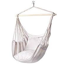 Y Stop Hammock Chair Hanging Rope Swing Max 320 Lbs 2 Seat Cushions Included Quality Cotton Weave For Superior Comfort Durability Beige Price Febru Hammock Chair Hammock Swing Chair Swinging Chair