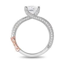 Limited Edition Enchanted Disney Snow White 1 1 2 Ct T W Diamond Bow Engagement Ring In 14k Two Tone Gold Zales Bow Engagement Ring Disney Engagement Rings Engagement Rings