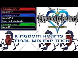 Kingdom Hearts Final Mix Exp Trick Youtube