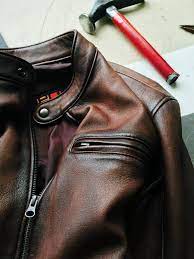 Pin On Leather Jacket Men