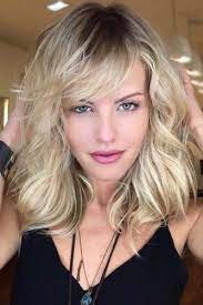 Women's popular bangs hairstyles serve various purposes. Blonde Medium Length Haircuts With Bangs Mediumle Hairs London
