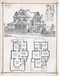 Frame Cottage House Plans 1881 Antique Victorian Architecture Print To Frame Country Home Vintage House Plans Victorian House Plans Cottage House Plans