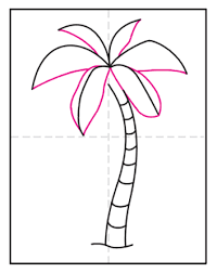 Here presented 64+ palm tree easy drawing images for free to download, print or share. How To Draw A Palm Tree Art Projects For Kids