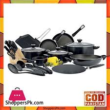Buy Prestige Classique Pro Cookware Set 24 Pieces 21638 At Best Price In Pakistan Cookware Set Complete Kitchens Cookware