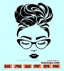 Free Free 333 Black Woman With Glasses Svg Free SVG PNG EPS DXF File