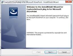 Get the latest version of installshield for free. Captureontouch Plug In For Microsoft Sharepoint Latest Version Get Best Windows Software