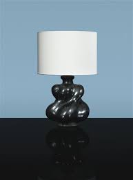 Georges Jouve Lampe De Table Medium Black Glazed Ceramic Dimensions 27 X 21 Cm Ceramic Table Lamps Ceramic Lamp Lamp