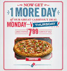 Https Twitter Com Dominoscoupons Dominos Pizza Coupons Now Get One More Day Of Our Great Carry Out Deal Mo Dominos Pizza Coupons Pizza Coupons Dominos Pizza